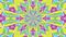 Colorful looping kaleidoscope sequence. Abstract motion graphics background