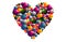 Colorful love ball Valentine romantic concept