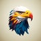 Colorful Low Poly Lowlife Eagle Head: A Playful Origami Composition