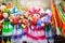 Colorful Lupita Dolls named after Guadalupe Janitzio Island Patzcuaro Lake Mexico