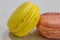 Colorful Macarons french delight yellow and pink