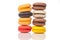 Colorful macaroons, French pastry