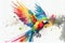 Colorful Macaw parrot bird illustration