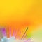 Colorful macro background with flower detail border on abstract bright natural texture