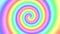 Colorful magical multicolor rainbow swirl of soft colors rotating in a spinning spiral in a seamless repeating loop