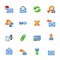 Colorful mail icons