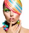 Colorful Makeup, Hair and Accessories
