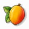 Colorful Mango Sticker With Detailed Shading And Clean Design