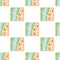 Colorful Map Flat Icon Seamless Pattern