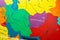 Colorful map of middle east countries afghanistan iran iraq