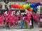 Colorful Marchers With Balloons at the Capital Pride Parade