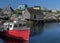 Colorful marina at Peggy`s Cove