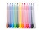 Colorful marker pen set on isolated background with clipping path. Vivid highlighter and blank space for your design or montage