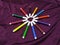 Colorful markers pens Multicolored Felt Pens draw line