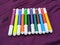 Colorful markers pens Multicolored Felt Pens draw line