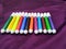 Colorful markers pens Multicolored Felt Pens draw line