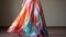 Colorful Maxi Skirt: Soft Edges, Hand-painted Details, Luxurious Fabrics