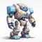 Colorful Mecha Packaging Robot Art With Heavy Texture And Delicate Washes