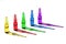 Colorful medical ampoules