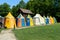 Colorful medieval tents