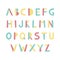 Colorful memphis alphabet. Letters collection. Modern funny typeface.