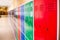 Colorful metal lockers