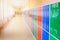 Colorful metal lockers