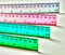 Colorful Metal Rulers in HDR effect