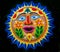 Colorful Mexican Ceramic Sun Face Handicraft Oaxaca Juarez Mexico