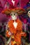 Colorful Mexican Day of Dead Doll Los Cabos Mexico