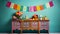 Colorful Mexican Decor Table: Vintage-inspired Still Life With Organized Chaos
