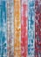 Colorful mexican stripes chalk painted wood
