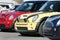 Colorful Mini Cooper cars