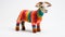 Colorful Miniature Knit Goat Rainbow Sheep With Bold Structural Designs