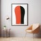 Colorful Minimalism: A Vibrant Poster Inspired By Amedeo Modigliani And Eiko Ojala