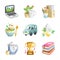 Colorful miscellaneous icons collection