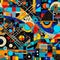 Colorful Modern Abstract Urban Style Hiphop Graffiti Street Art Pattern, mural