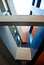 Colorful Modern Architectural Detail Looking Up