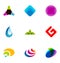 Colorful modern icons