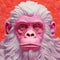 Colorful Moebius: The Hyper-detailed Renderings Of A White Monkey With Pink Hair