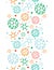 Colorful molecules vertical seamless pattern