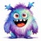 Colorful Monster Art Vibrant Whimsy