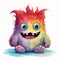 Colorful Monster Art Vibrant Whimsy