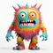 Colorful Monster Art: Vray Tracing, Pop Culture Caricatures, Toycore
