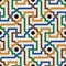Colorful Moorish Seamless Mosaic Ornament