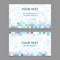 Colorful mosaic business card template design