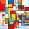 Colorful Mosaic Pattern In The Style Of Modular Constructivism