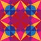 Colorful Mosaic Vector Kaleidoscopic Seamless Pattern