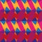 Colorful Mosaic Vector Kaleidoscopic Seamless Pattern