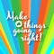 Colorful motivation poster